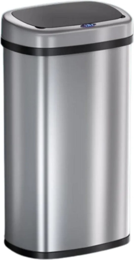 Kosz na śmieci DEUS z czujnikiem, 58 litrów, srebrna Jurhan
