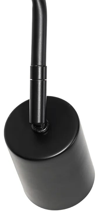 Nowoczesna lampa podłogowa czarna z regulacją - Java Nowoczesny Oswietlenie wewnetrzne