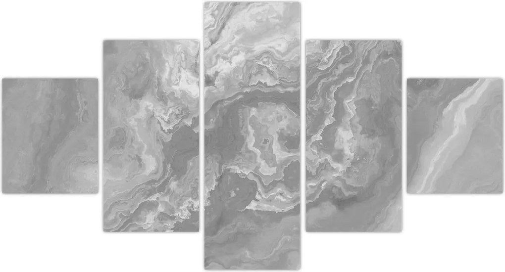 Obraz - Marmur w czerni i bieli (125x70 cm)