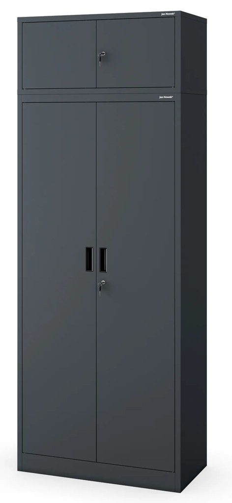 Szafa metalowa biurowa antracytowa:  JAN Compact 1750 x 800 x 400 mm