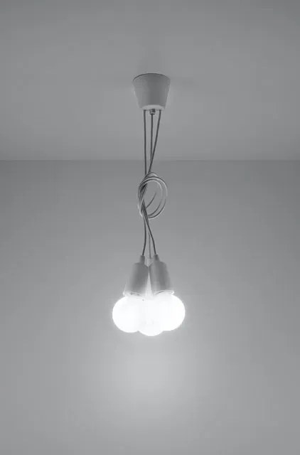 Biała industrialna lampa wisząca zwisy EX542 G4-C81