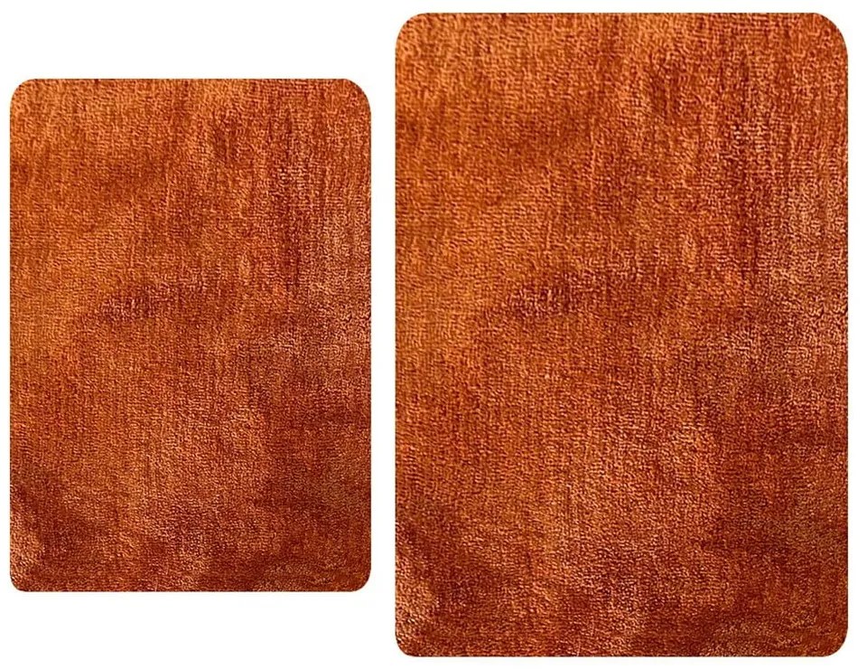 Pomarańczowe dywaniki łazienkowe zestaw 2 szt. 60x100 cm Colors Of – Foutastic
