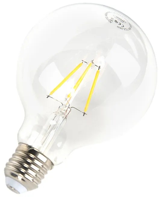 Zestaw 5 żarówek LED E27 z możliwością ściemniania G95 5W 470lm 2700K