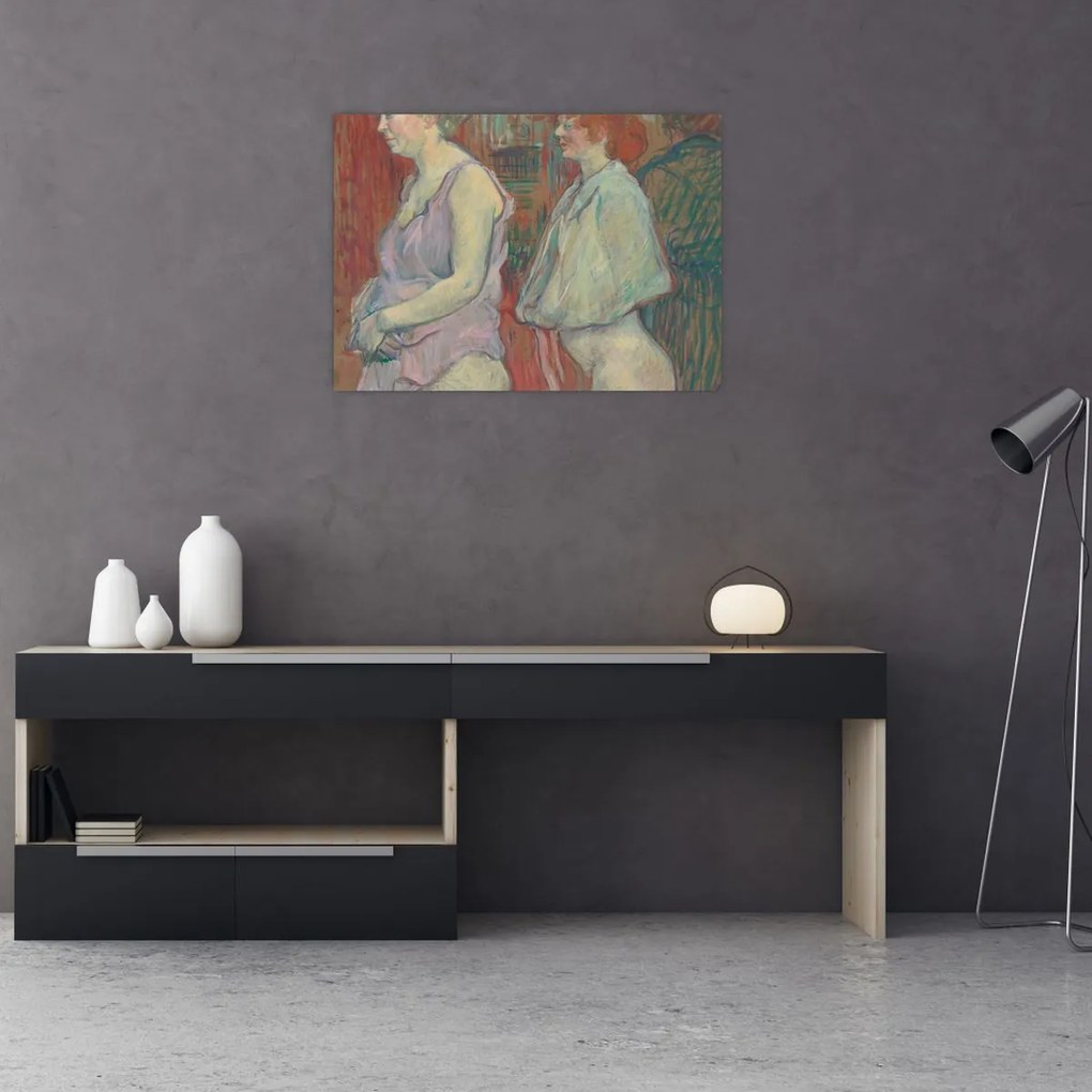 Obraz - Henri de Toulouse-Lautrec, Rue des Moulins, reprodukcje (70x50 cm)