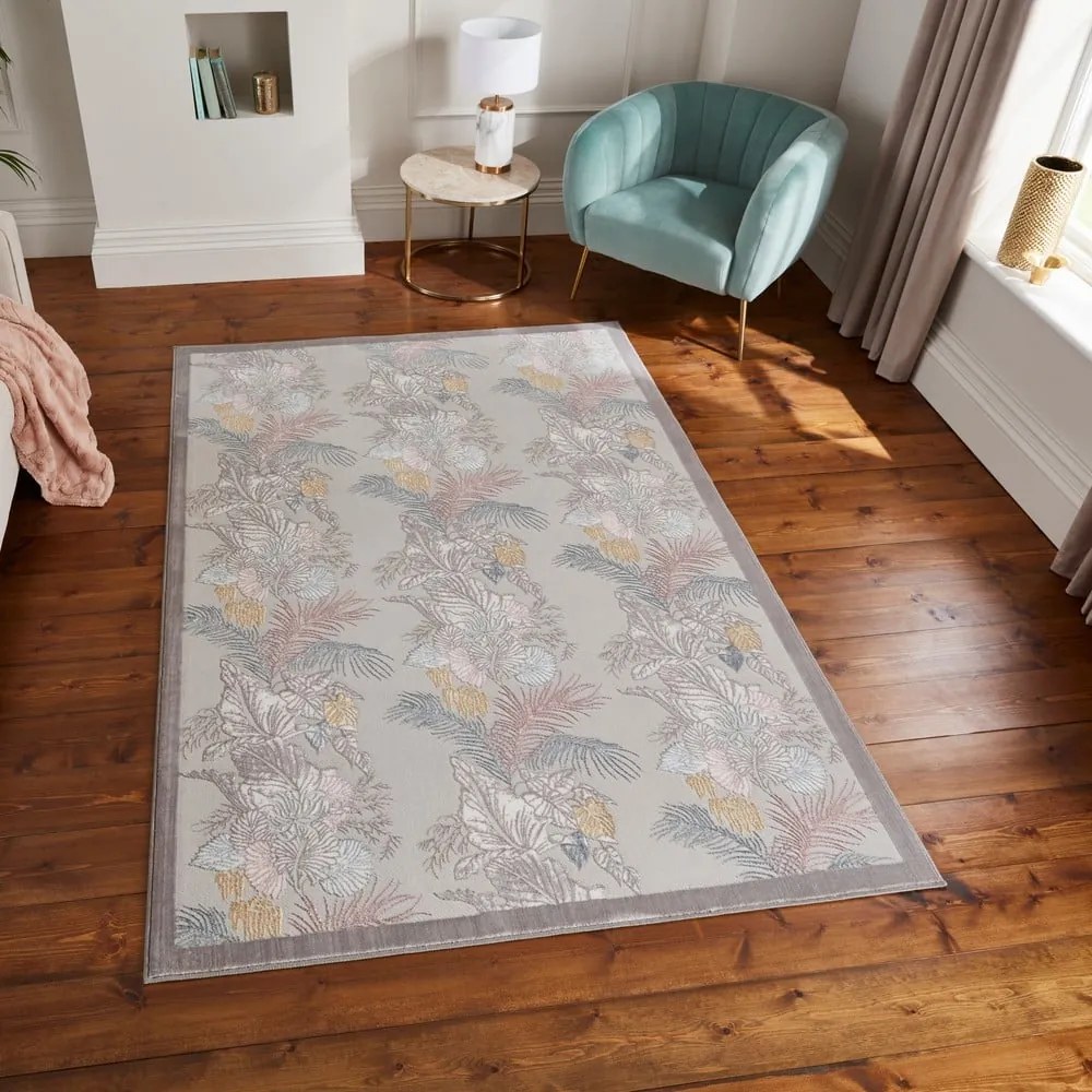 Szarobeżowy dywan 200x290 cm Tropicana Pearl – Think Rugs