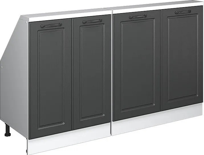 Szafka kuchenna na dach skośny antracytowy domek wiejski 140x46x81.6 r-line