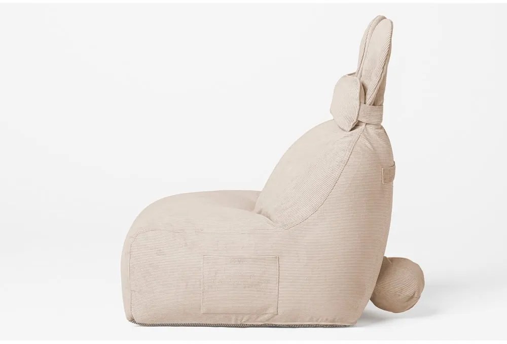 Beżowy dziecięcy worek do siedzenia Funny Bunny – The Brooklyn Kids