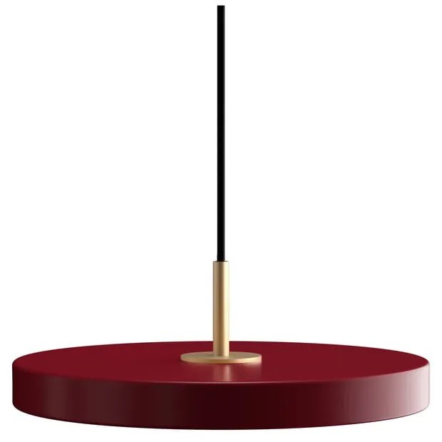 Czerwona lampa wisząca LED z metalowym kloszem ø 31 cm Asteria Mini – UMAGE