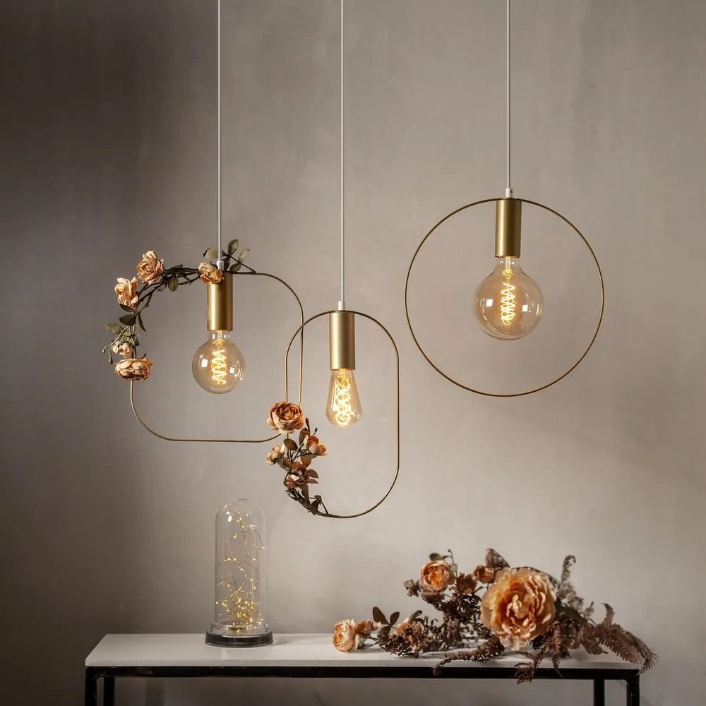 Lampa wisząca w kolorze złota Shape – Star Trading