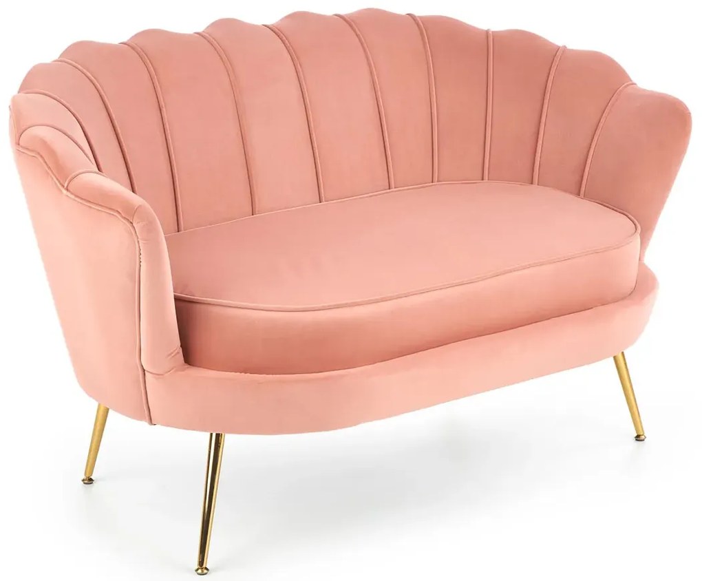 Różowa dwuosobowa sofa muszelka - Ilmsa 4X