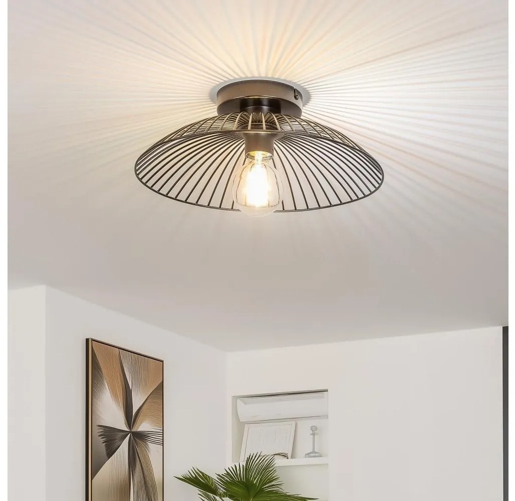 Brilagi - LED Przysufitowy żyrandol CERIA WIRE 1xE27/40W/230V Ø 38 cm czarny