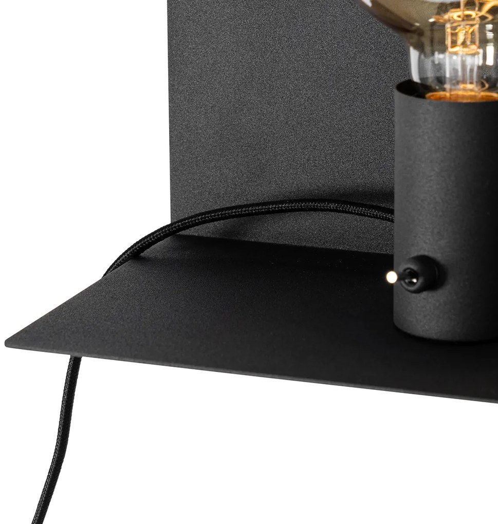 Nowoczesna lampa ścienna czarna magnetyczna regulowana - Muro Nowoczesny Oswietlenie wewnetrzne