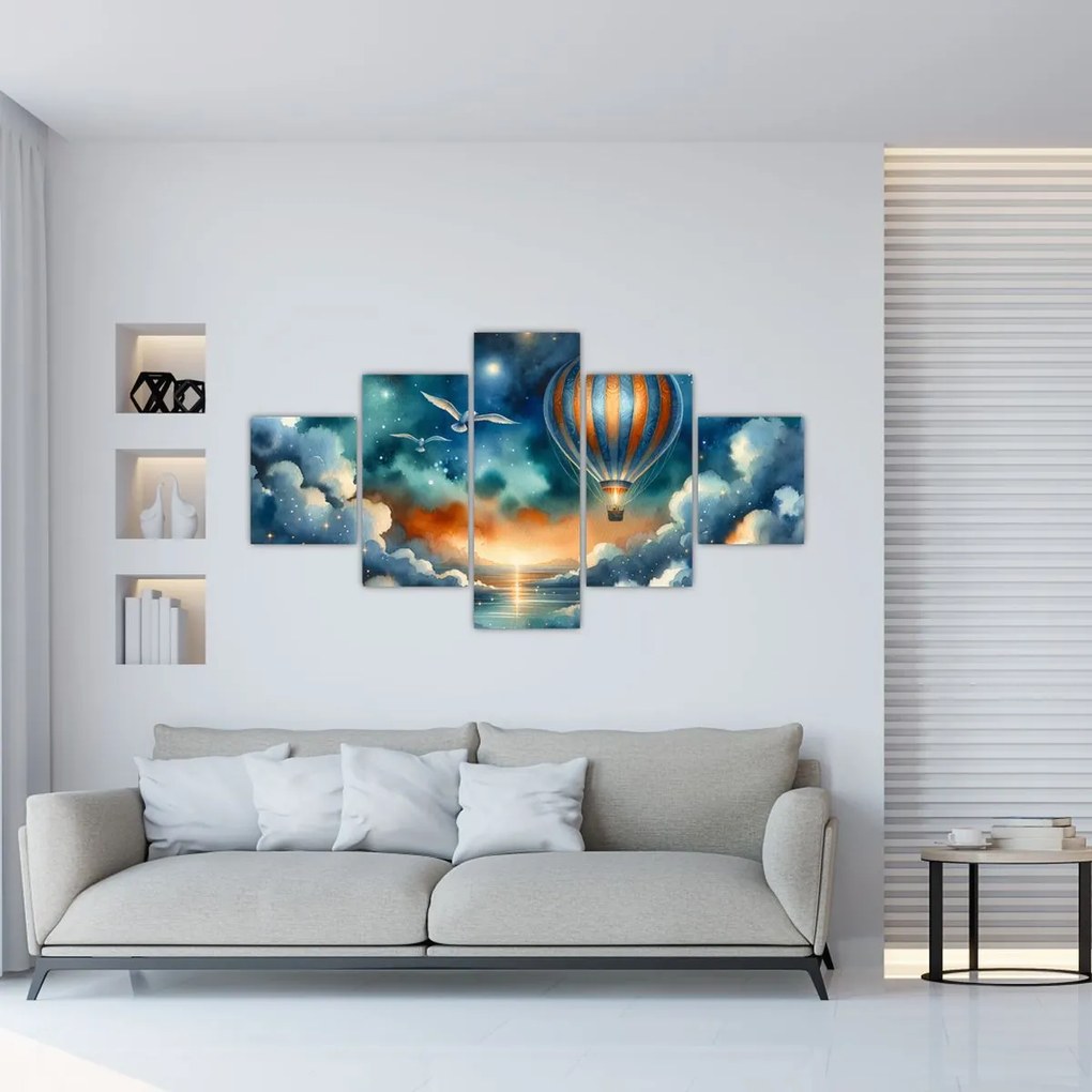 Obraz - Lot pod nocnym niebem (125x70 cm)