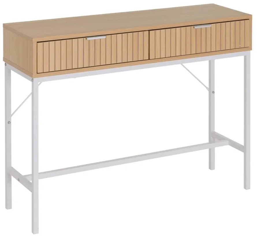 Konsola w dekorze dębu w naturalnym kolorze 30x100 cm Mid-Lines – Casa Selección