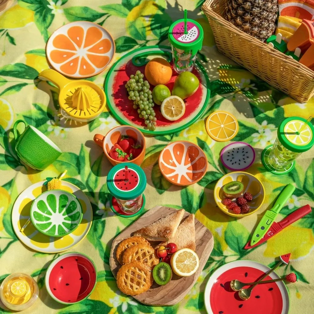 Altom Zestaw ceramicznych kubków jumbo Tropicanapomarańczowych 470 ml, 2 szt.