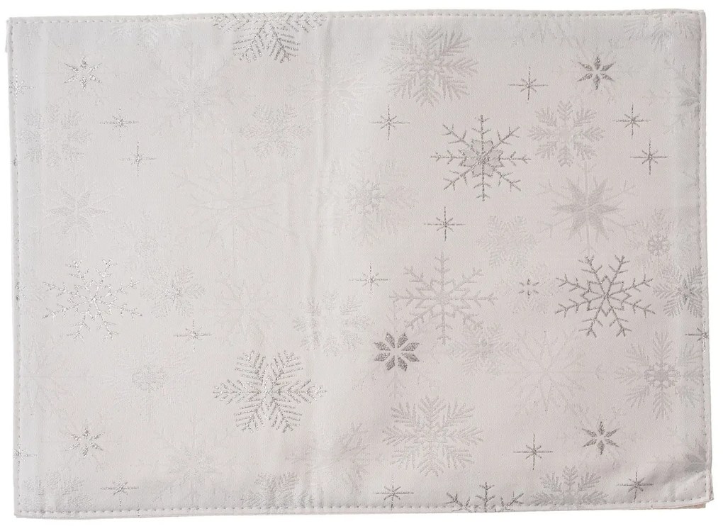 Świąteczna podkładka wodoodporna Floki srebrny, 32 x 45 cm