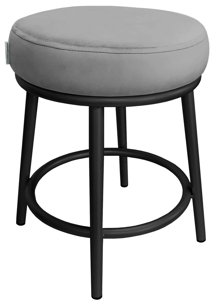 Taboret Ben noga metalowa czarna MG17