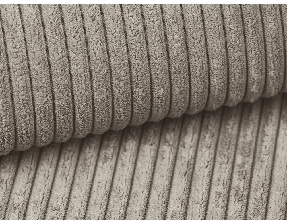 Jasnobrązowa sztruksowa rozkładana sofa 195 cm Nona – Makamii