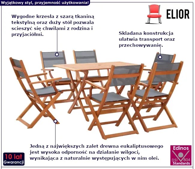 7-częściowy zestaw z kwadratowym stołem pudrowy róż