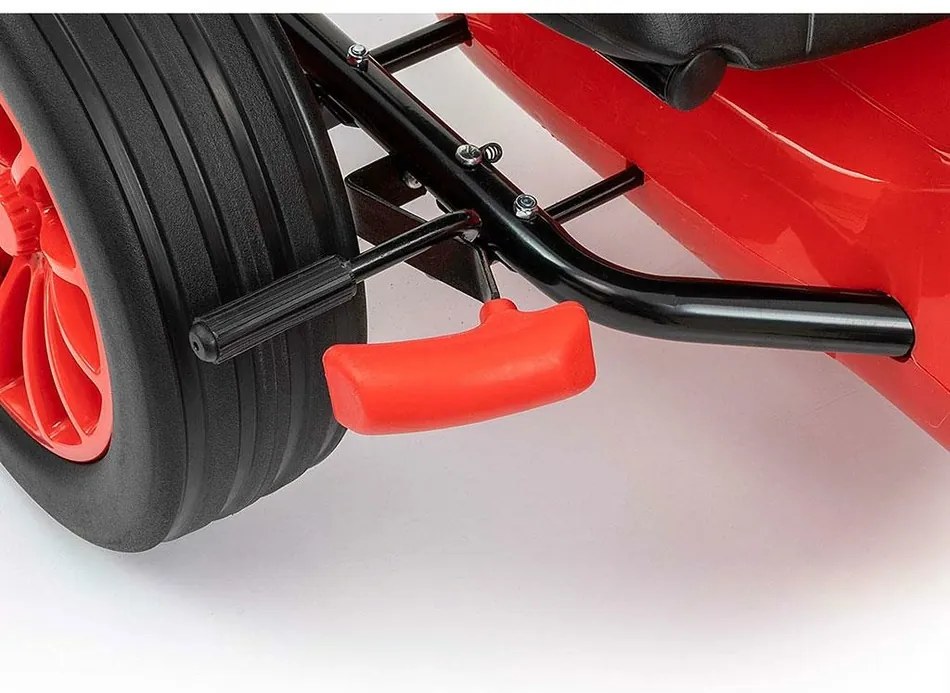 Milly Mally Quadricycle Go-kart Rocket, czerwony