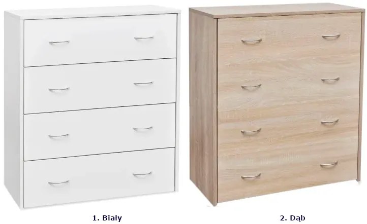 Biała minimalistyczna komoda mat Z0-G58