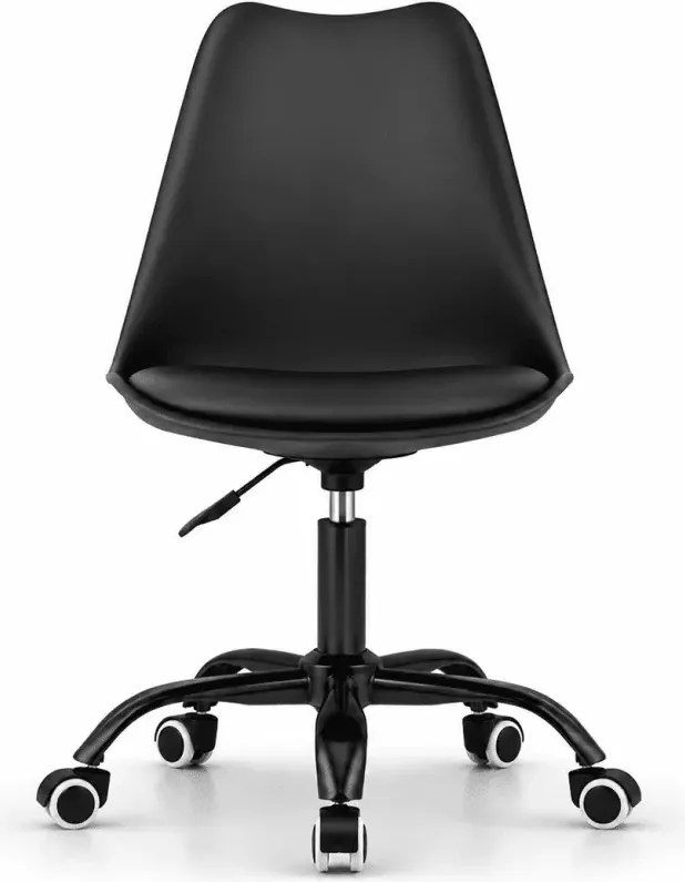 Nowoczesne, ergonomiczne i stylowe krzesło Miramas z regulacją wysokości i kauczukowymi kółkami do biura i domowego biura