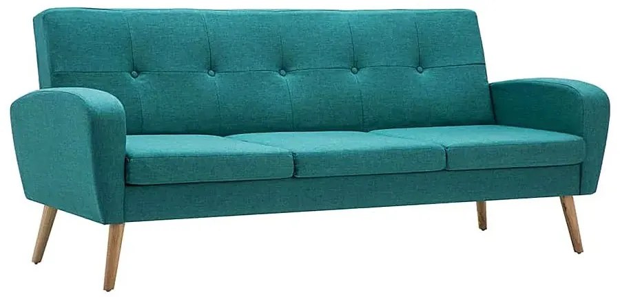 Trzyosobowa sofa pikowana zielona - Anita 3Q