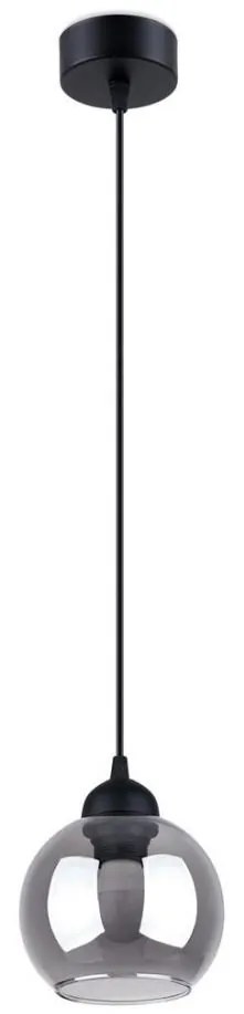 Sollux SL.1141 - Lampa wisząca ALINO 1xE27/60W/230V czarna