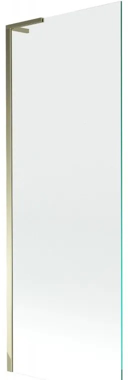 Mexen Next L osłona wannowa 1-skrzydłowa 70 x 150 cm, transparentna, złota - 895-070-000-03-00-50