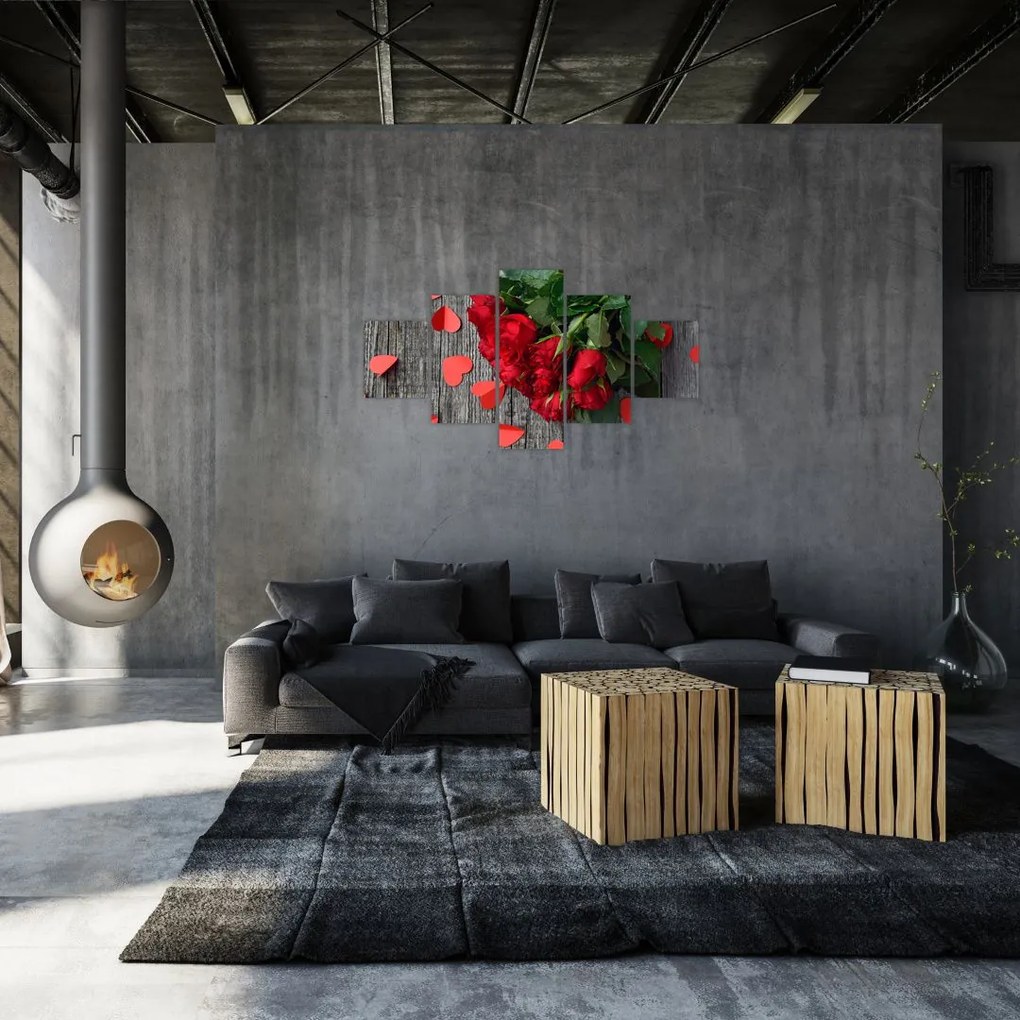 Obraz róż (125x70 cm)