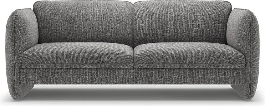 Ciemnoszara sofa z tkaniny szenilowej 204 cm Georgia – Micadoni
