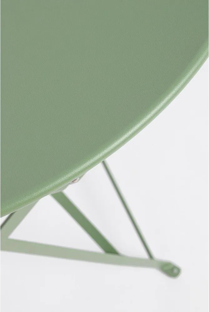 Szałwiowy stalowy zestaw mebli ogrodowych dla 2 osób Austin – Bizzotto