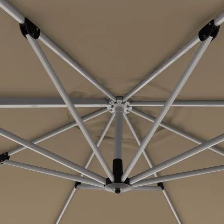 ACTIVE 370 cm - wahadłowy parasol ogrodowy z drążkiem bocznym : Substancja Desen - 846