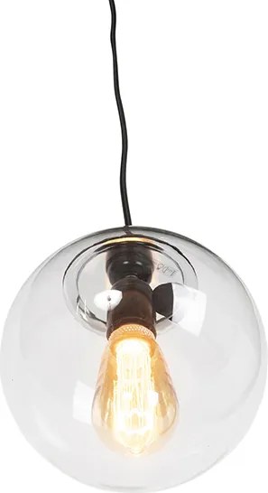 Nowoczesna lampa wisząca przezroczysta 20 cm - Pallon
