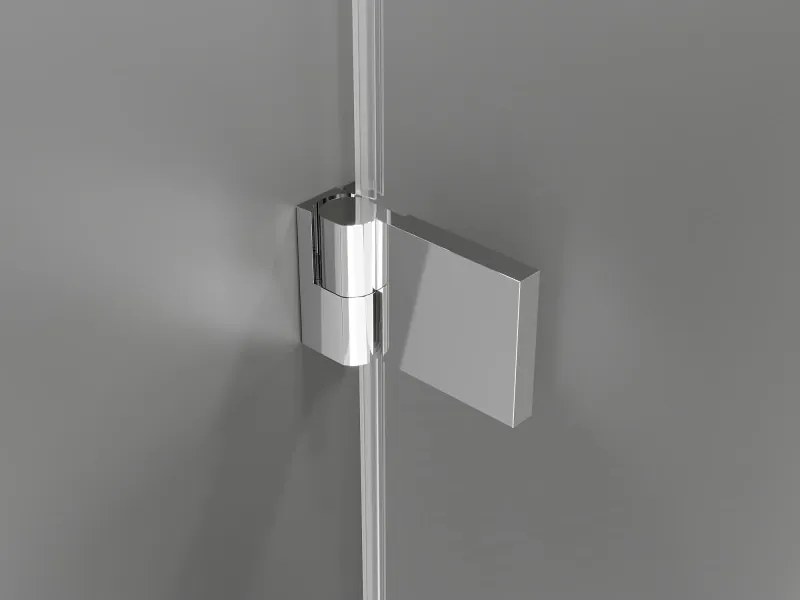 Mexen Lunar-B drzwi prysznicowe uchylne lewe 110 cm, transparent, chrom - 832S-110-050-01-00-L