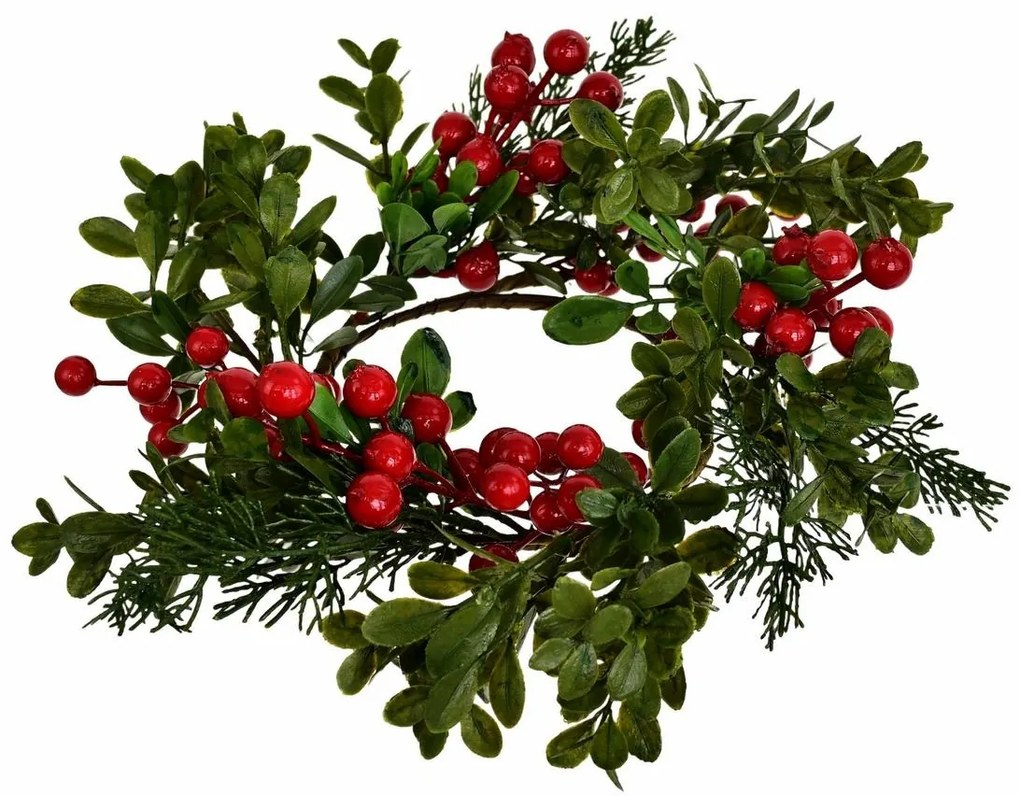 Świąteczny wieniec dekoracyjny Navara, 30 cm