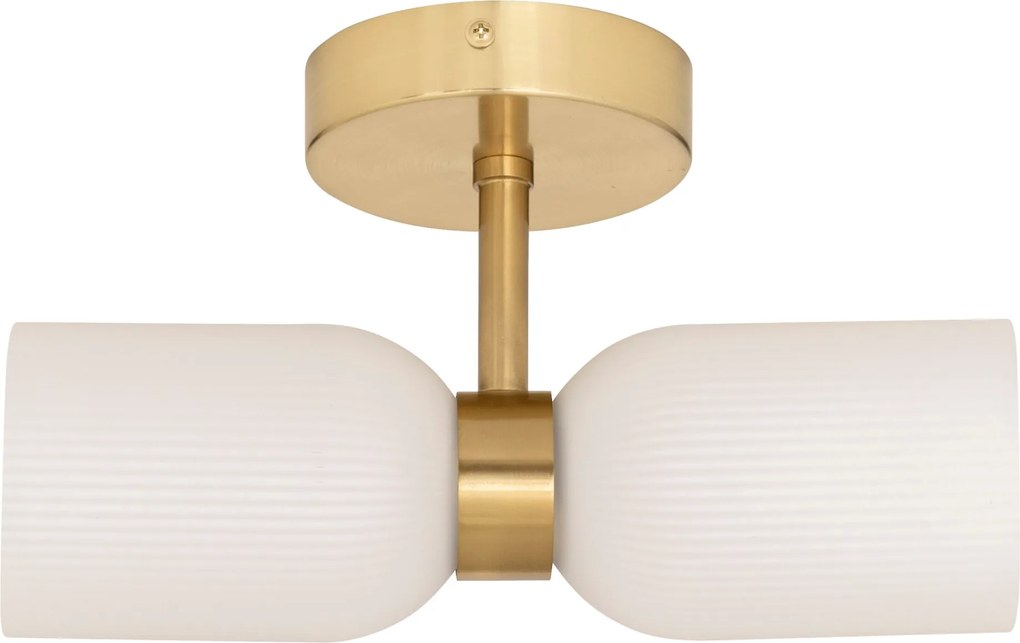 Szklany kinkiet ścienny RIO, 2 źródła światła, wys. 26,5 cm