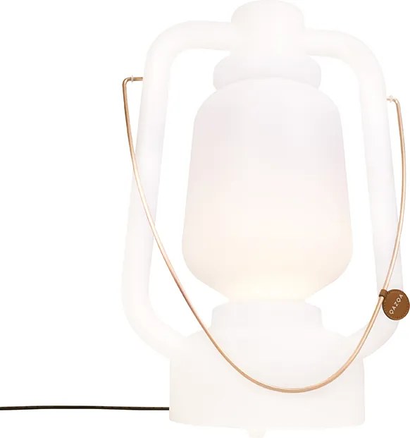 Lampa podłogowa biała 51 cm IP44 - Storm Large