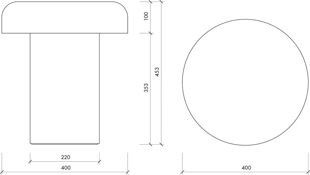 Metalowy okrągły stolik ø 40 cm Miko – noo.ma