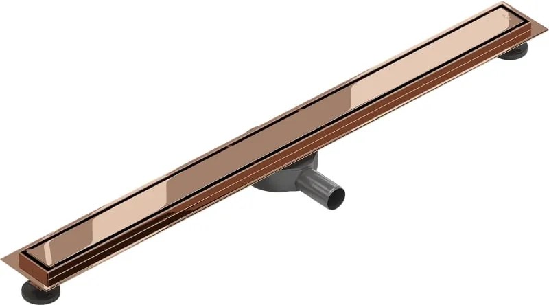 Mexen Flat 360° M13 odpływ liniowy obrotowy 2w1 80 cm, różowe złoto - 1610080-40