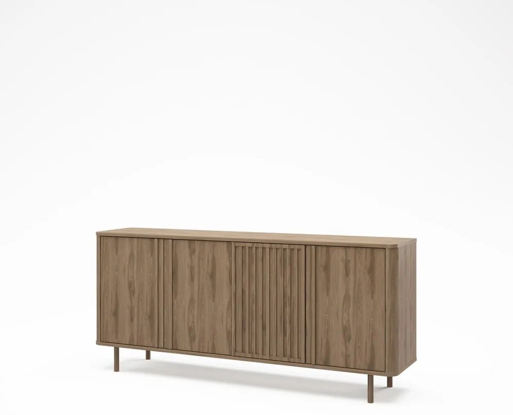 Komoda w dekorze dębu w naturalnym kolorze 180x80x40 cm Salma – Marckeric