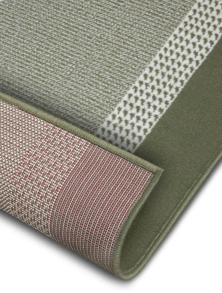 Dywan nowoczesny Basic zielony 80 cm x 450 cm