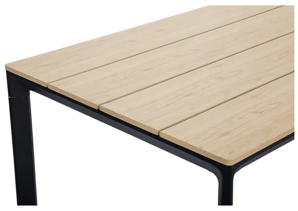 Zestaw ogrodowy dla 6 osób z zielonymi krzesłami Capri i stołem Thor, 210x90 cm