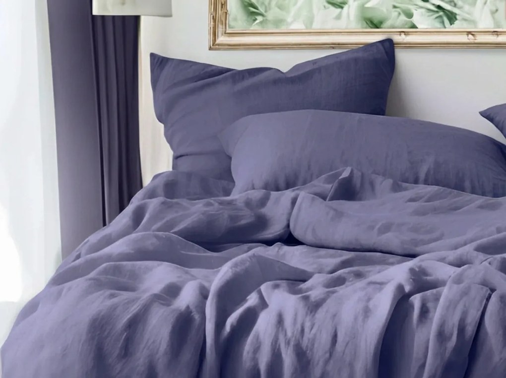 PrzytulneMieszkanie.pl PrzytulneMieszkanie.pl Muślinowa pościel MUSSARI jasny fioletowy Rozmiar pościeli: 70 x 90 cm | 140 x 200 cm