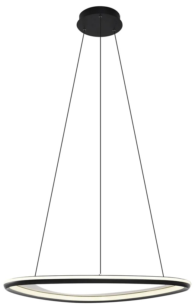 Designerska lampa wisząca czarna z 3-stopniową regulacją ściemniania - OrganicoDesignerski Oswietlenie wewnetrzne