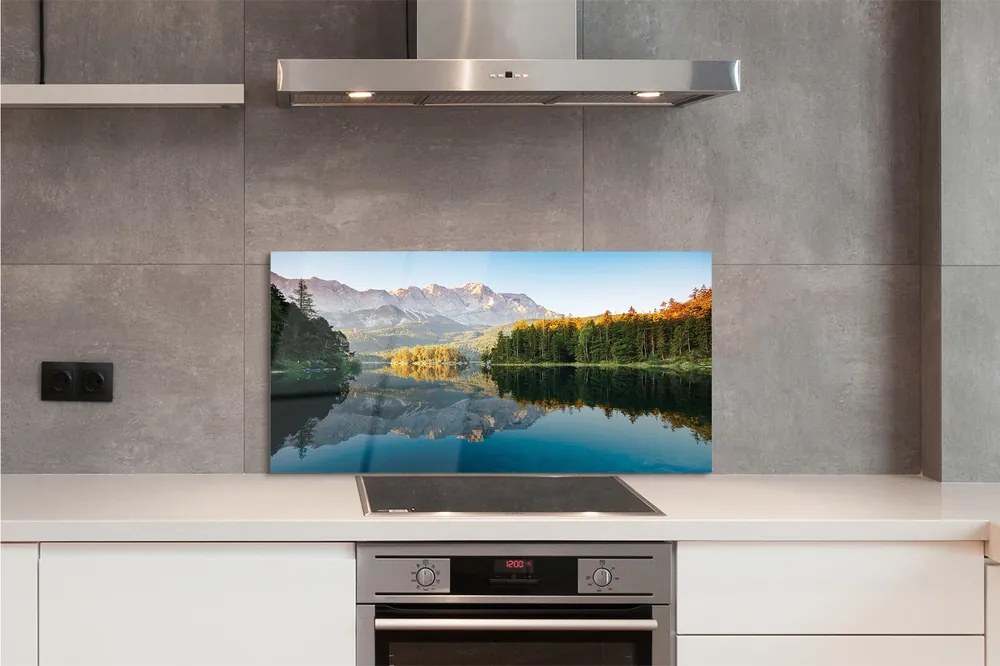 Panel Szklany Jezioro w Niemieckich Alpach