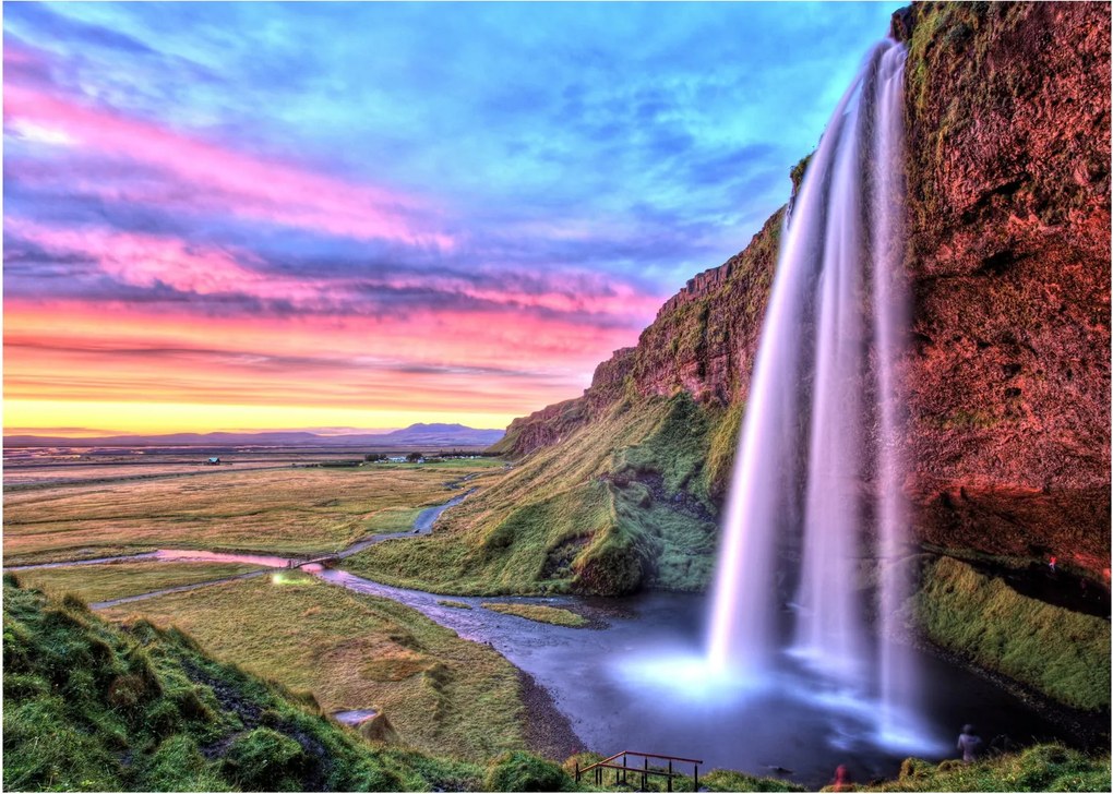 Obraz - Wodospad Seljalandsfoss (70x50 cm)