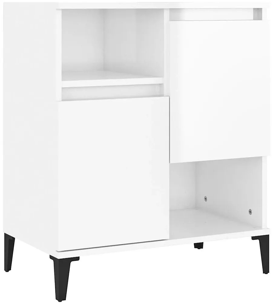 Komplet 2 białych komód w połysku S9-F07