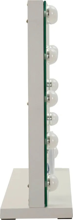 Lustro ścienne w oświetleniem i półką 55x43 cm Hollywood – Mauro Ferretti