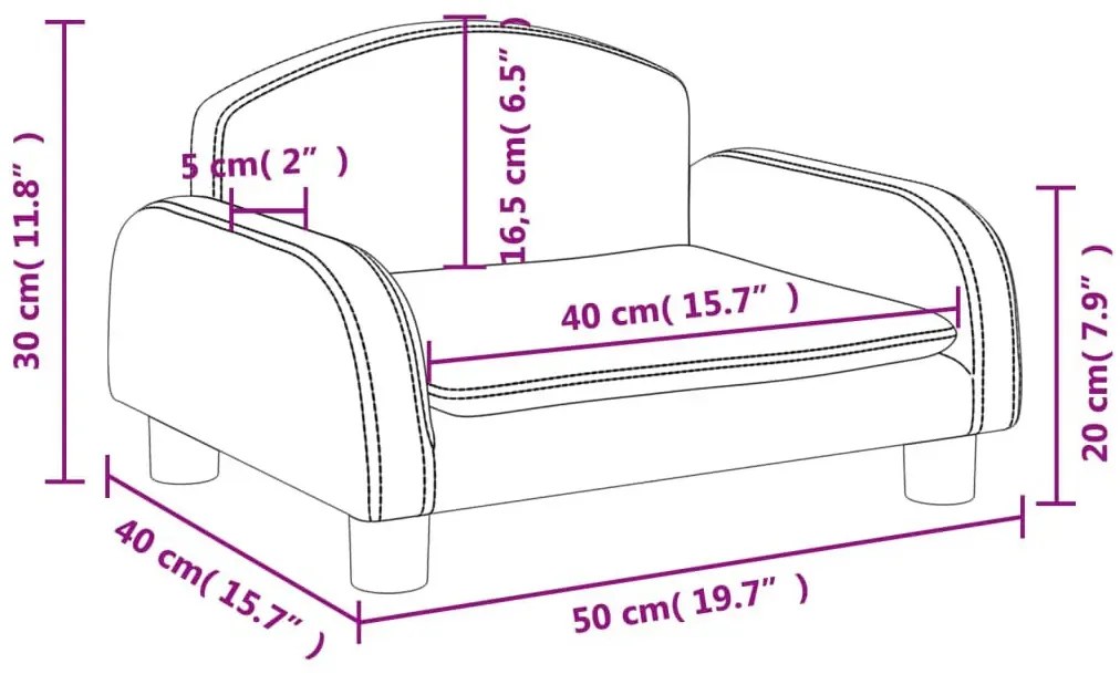 Brązowa sofa dla chłopca ze sztucznej skóry - Velira 3X